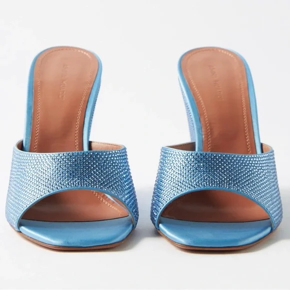 Amina Muaddi Women's SAPPHIRE Sandals - Picture 5 of 6